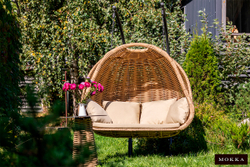 MOKKA MAJORCA подвесное кресло двухместное, цвет соломенный