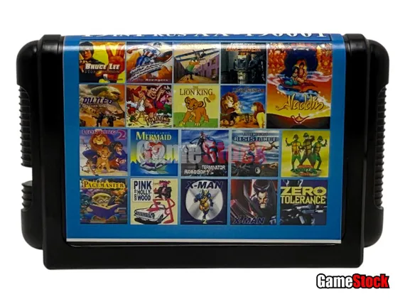 Картридж 16-Bit - 19в1 LION KING 1,2,3/ALADDIN/DAFFY DUCK/ZERO TOLERANCE+..