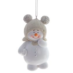 GAEM Изделие декоративное подвесное "Снеговик", L6 W4,5 H10 см, 2в.