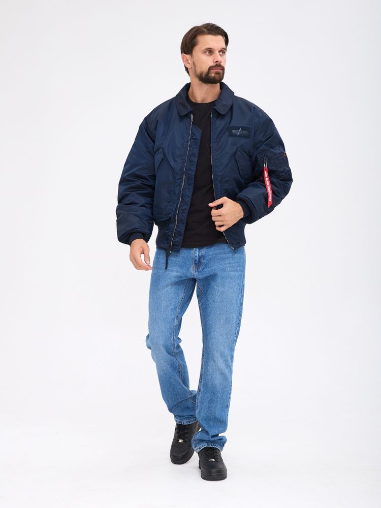 Куртка Alpha Industries CWU 45/P Replica blue (синяя)