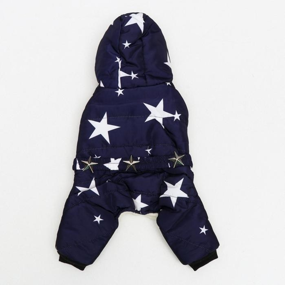 Комбинезон "Звездочки" XL, ДС 35 см; ОШ 32 см; ОГ 49 см