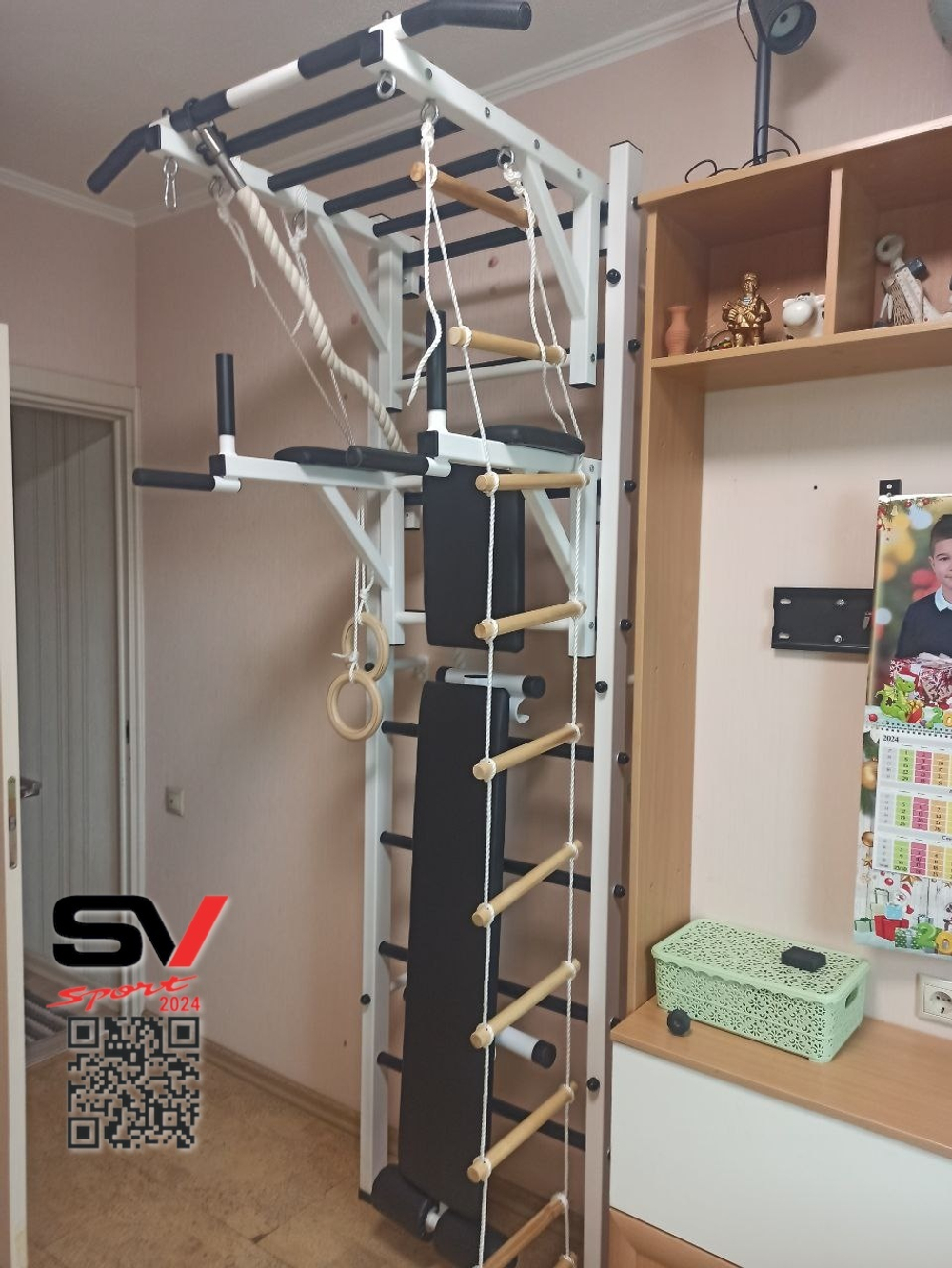 Монтаж шведской стенки Sv Sport в бетонные, кирпичные стены