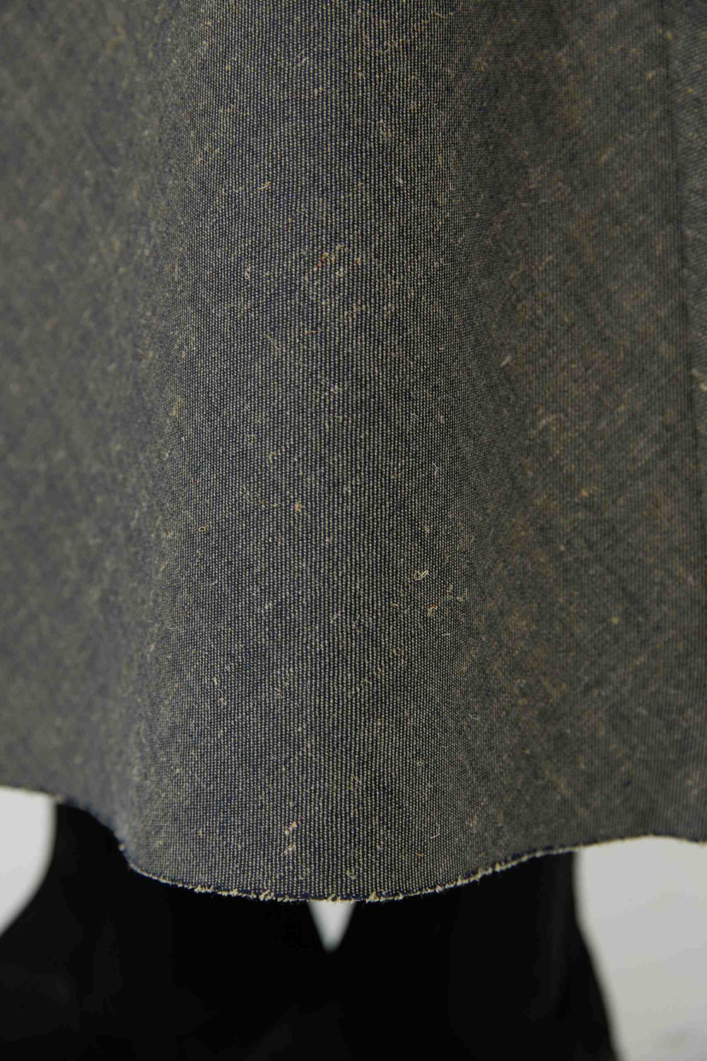 Юбка макси из льна с шерстью