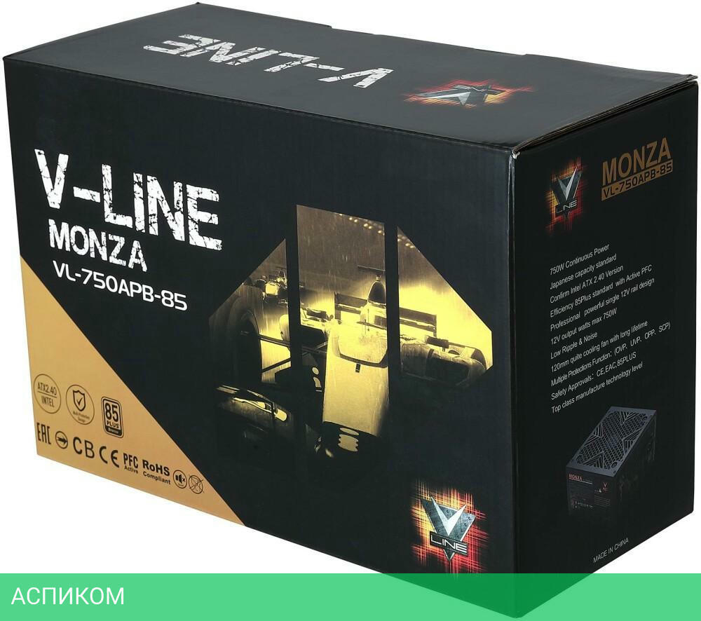 Блок питания Formula V Line Monza ATX 750W (VL-750APB-85)