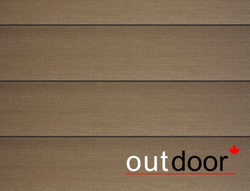 Террасная доска ДПК Outdoor 150*25*4000 мм. браш/вельвет темно-коричневая