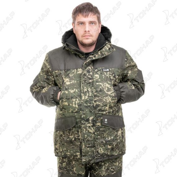 Костюм зимний ГОРКА полукомбинезон, алова/хаки р.54/182 Helios