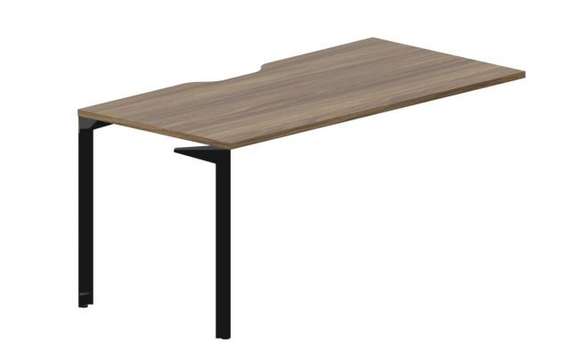 Стол 158х78х75см (эргономичный вырез) - приставной элемент