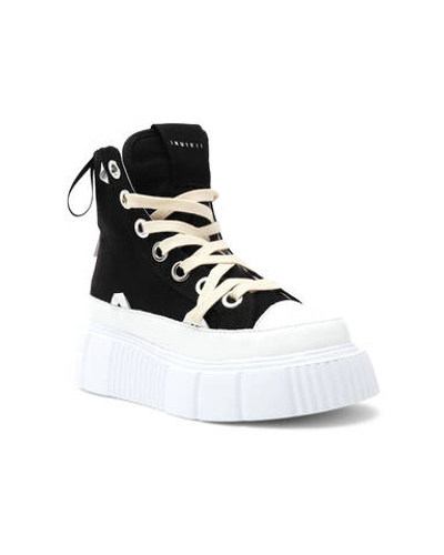 Кожаные кроссовки matilda canvas high 23 INUIKII - черный(30103-024)