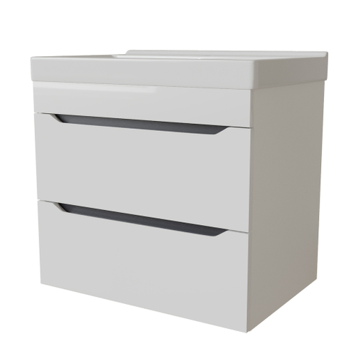 Тумба д/ванной "Лайн-60" подвесная под раковину Фостер 60 (Kirovit)/Fest-60 (Sanita Lux) (ПВХ)