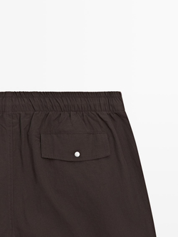 Massimo Dutti Однотонные плавки, коричневый