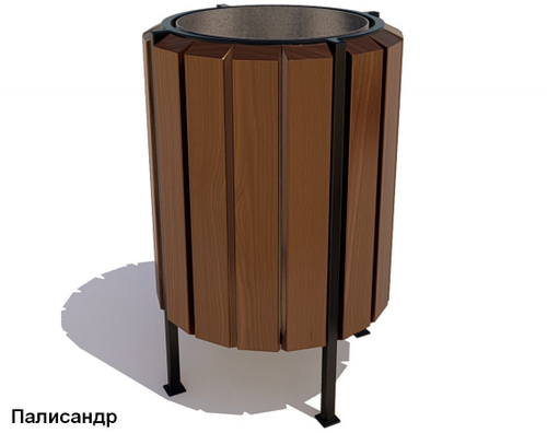 Урна уличная Гео (Палисандр / Дуб)