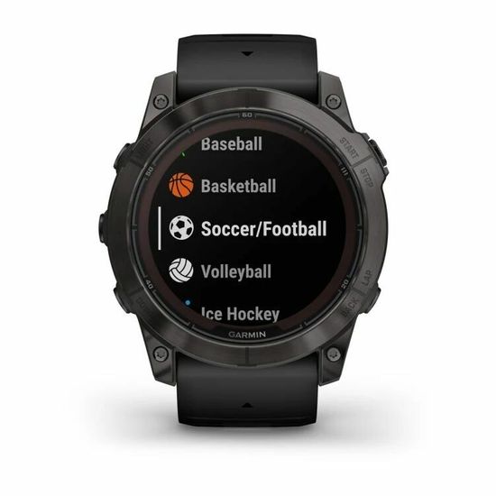 Часы Garmin Fenix 7X Pro - Sapphire Solar Edition, Carbon Gray DLC Titanium with Black Band 010-02778-11