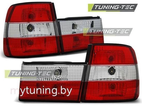 Задние фонари Bmw 5 E34 red white