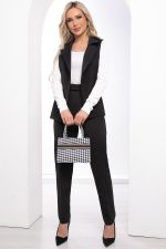 Жилет "Эффектное появление" (блэк/полоска) ХИТ Б8195 LT Collection