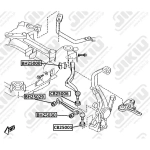 Сайлентблок нижн рычага внутренний mazda 6 (gg/gh) bh25030 Jikiu BH25030