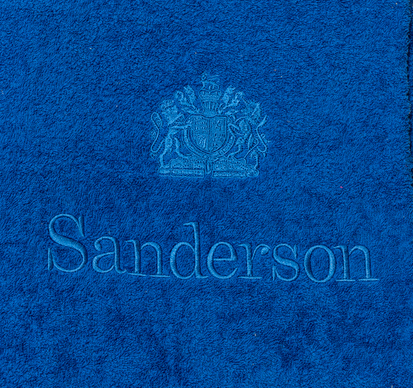 Набор полотенец 3шт Palombella Sanderson Logo Ricamato Эмблема вышита 24 синий