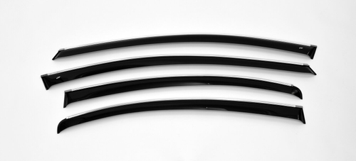 Дефлекторы боковых окон Cobra Tuning на Toyota Avensis седан 2009 хромированный молдинг арт.T20409CR