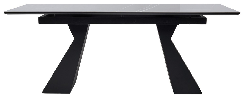 Стол М-City DISAUR Богарт 200 Титан (Titanium Black Pulido), керамика, Черный