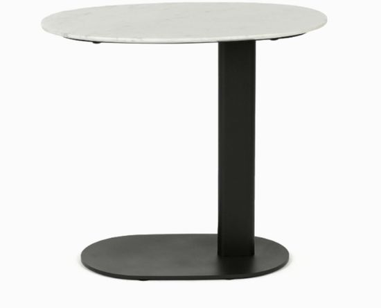 Кофейный стол Jaspire 50х30 керамика и сталь