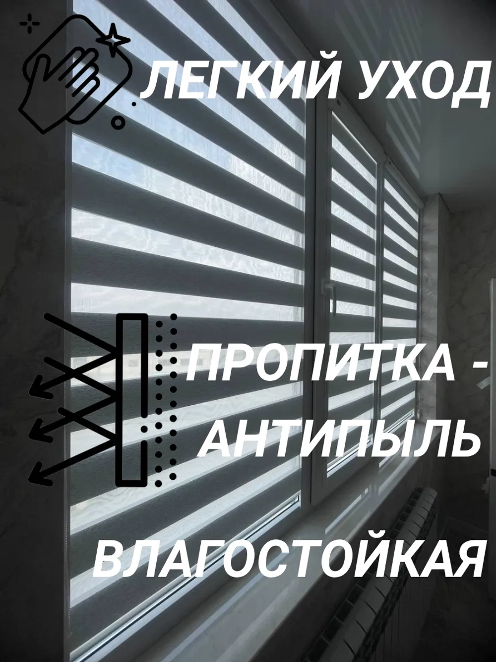 Рулонные шторы День-Ночь 50х150 см