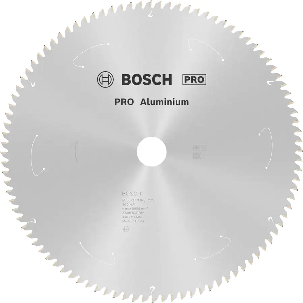 Циркулярный диск по алюминию 305x2,4x30 мм ALuminium Cordless PRO T96 BOSCH 2608837782