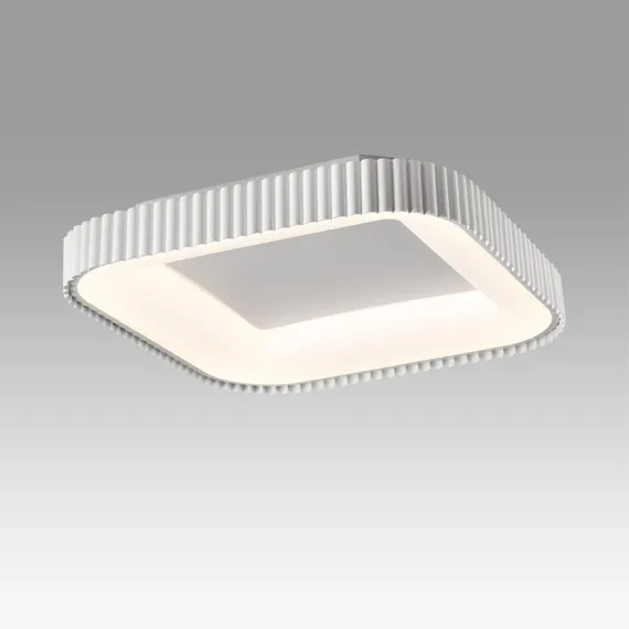 7767/56L AVRA LED SN 578 Светильник металл/белый LED (56Вт+14Вт) 3000-6000K 500х500 IP43 пульт ДУ+подсветка SHARMEL