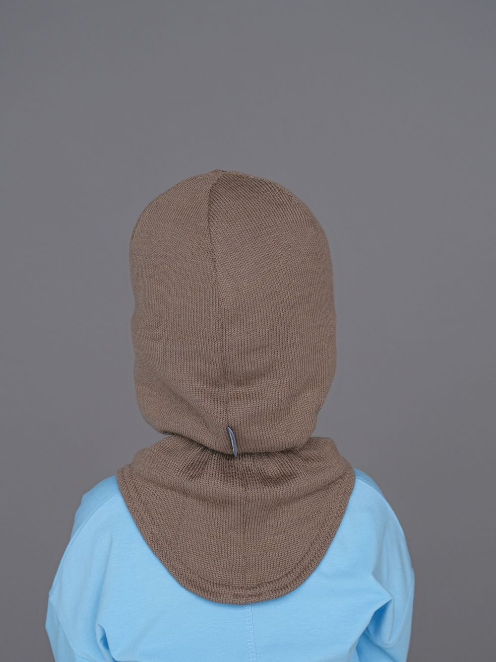 Шлем зимний вязаный (Кофе с молоком) ТОКИ