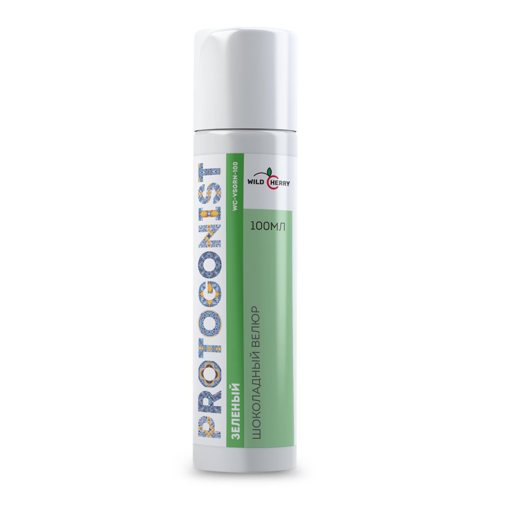 Шоколадный велюр PROTOGONIST, Зеленый, 100мл., WildCherry