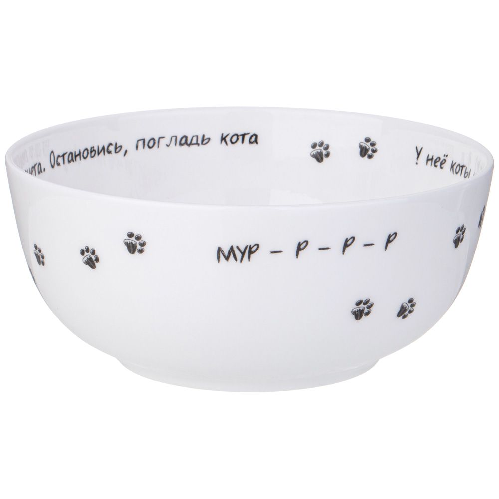 САЛАТНИК-ТАРЕЛКА СУПОВАЯ LEFARD "БЕРИ КОТА" 750 МЛ 15,5*6,5 СМ (КОР=36ШТ.)