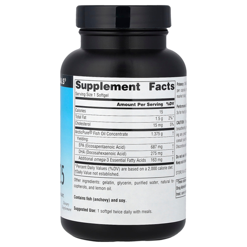 Source Naturals, Arctic Pure®, омега-3 рыбий жир, 1125 мг, 60 капсул