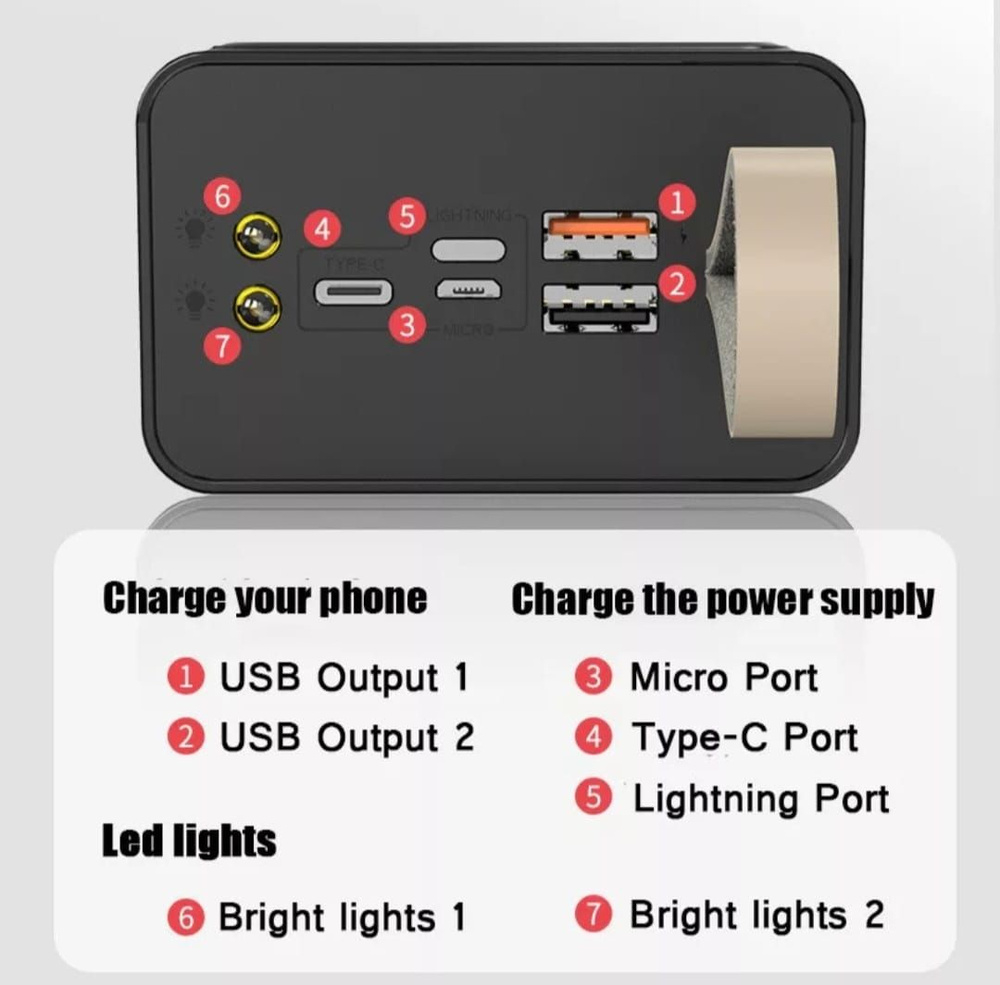 Внешний аккумулятор повербанк Demaco A202 на 40000 mAh