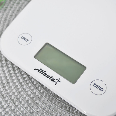 Весы кухонные электронные до 5кг, LED-дисплей, ATH-6198 (white)