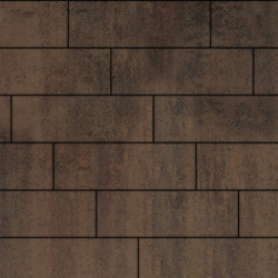 Тротуарная плитка ПРЯМОУГОЛЬНИК 750х250 мм - Листопад гладкий Шелковица