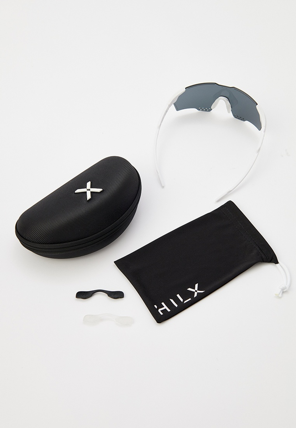 Спортивные очки HILX Gladiator (L) / Shiny White / Gold Mirror Lens