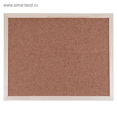 Доска пробковая 60х90 см, Calligrata, в деревянной раме