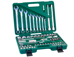 S04H52482S Набор инструмента универсальный 1/4", 1/2"DR, 82 предмета