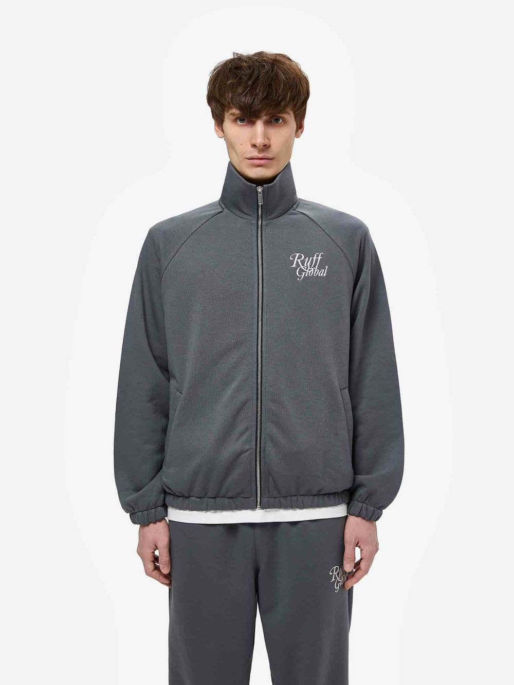 Купить Толстовка RUFF Global Full Zip темно-серая Толстовка RUFF Global Full Zip темно-серая