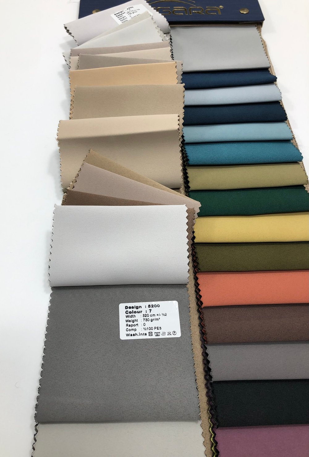 Портьерная ткань двусторонний dimout Megara арт. 5200 (высота 320 см, Турция)