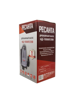 Насос дренажный НД-15500П/35B Ресанта 77/2/4