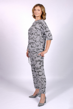 Брюки широкие 2843АЕа, Буквы #94Б022843АЕа