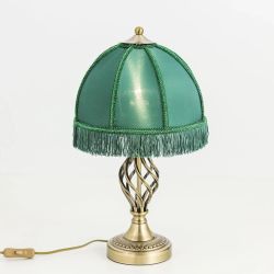 Citilux Базель CL407802 Настольная лампа с зелёным абажуром Бронза