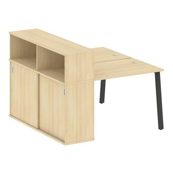 Метал Систем Рабочая станция с шкафом-купе на А-образном м/к БА.РС-СШК-2.1 Т