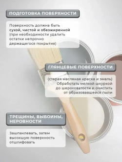 Краска SYIFAT М6 0,9л Цвет: Серый Для мебели и декора Акриловая Матовая Моющаяся Без запаха Быстросохнущая Стойкая Универсальная Для кухонных фасадов