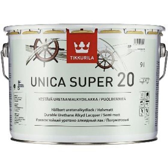 Лак п/матов 9л Unika Super 20 ЕР Уника Супер