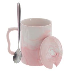 GAEM Набор из 2-х кружек с крышкой и ложкой, 400 мл, L11,5 W8,5 H10,5 см