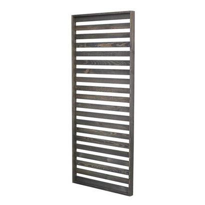 Панель для стен деревянная Эпларо 177х76 см, органайзер хранения из массива сосны для сада, балкона и прихожей, графит