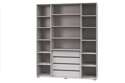 КАШЕМИР Шкаф с 4х дв. (ш1802*г577*в2213мм), Кашемир/Сантьяго