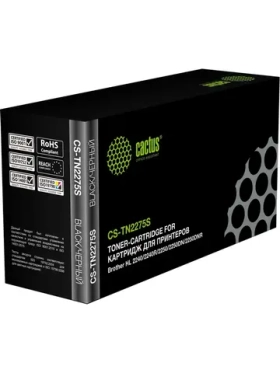 Картридж Cactus CS-TN2275S, TN-2275, черный / CS-TN2275S