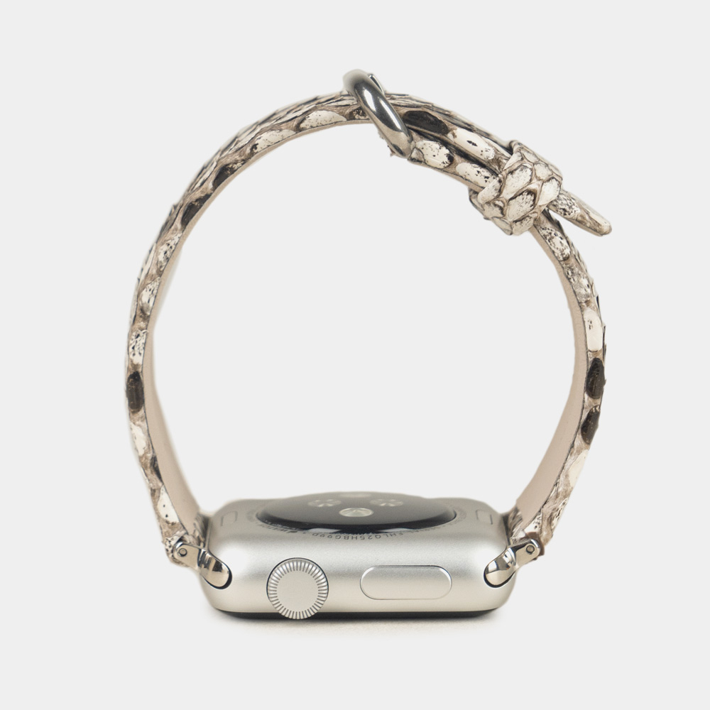 Ремешок для Apple Watch 44/45/46 mm из кожи питона, цвета Natur