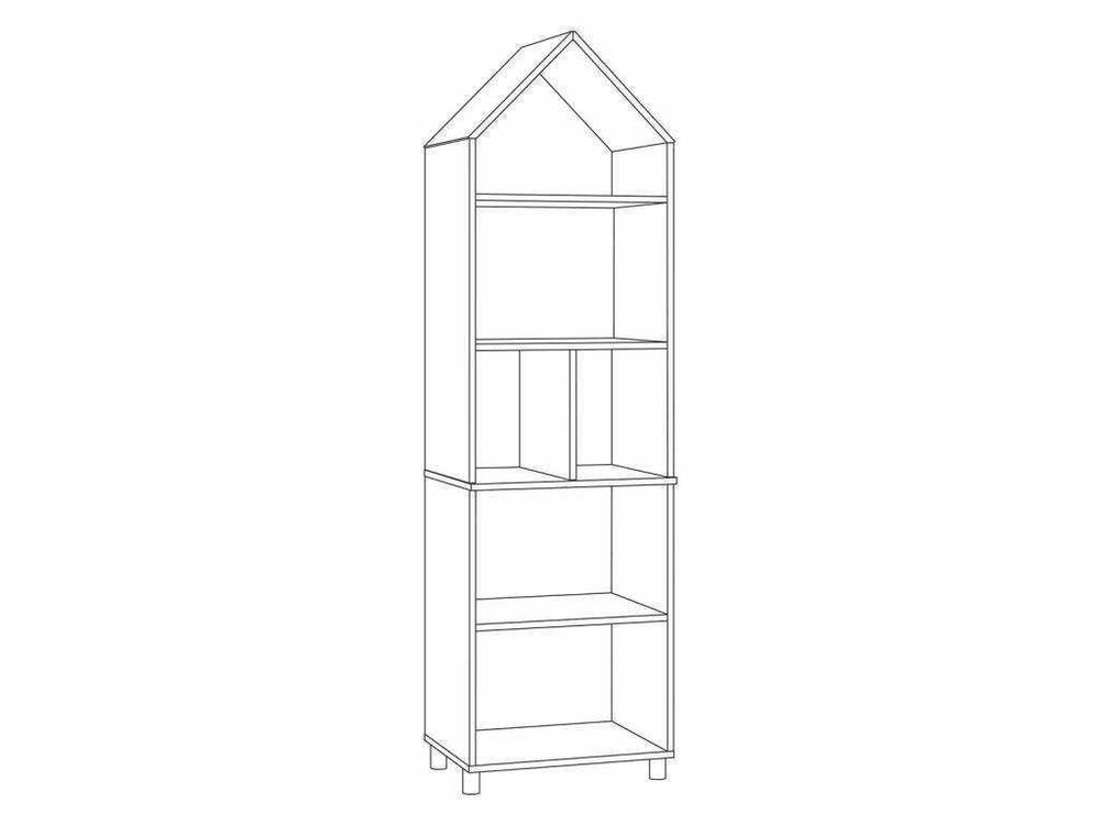 Эйп шкаф комбинированный 13.14 Белый/Дуб белый